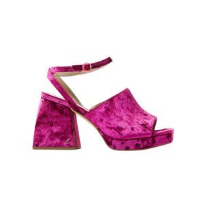 Circus NY Miranda Block Heel Sandals – Fuchsia Velvet – Size 11